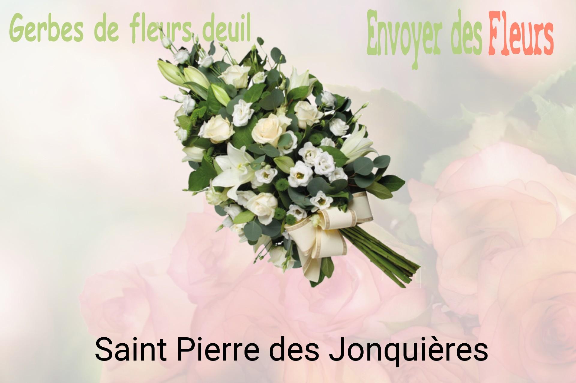 Gerbe de fleurs de deuil livrée à Saint-Pierre-des-Jonquières